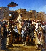 The Sultan of Morocco and his Entourage Eugene Delacroix